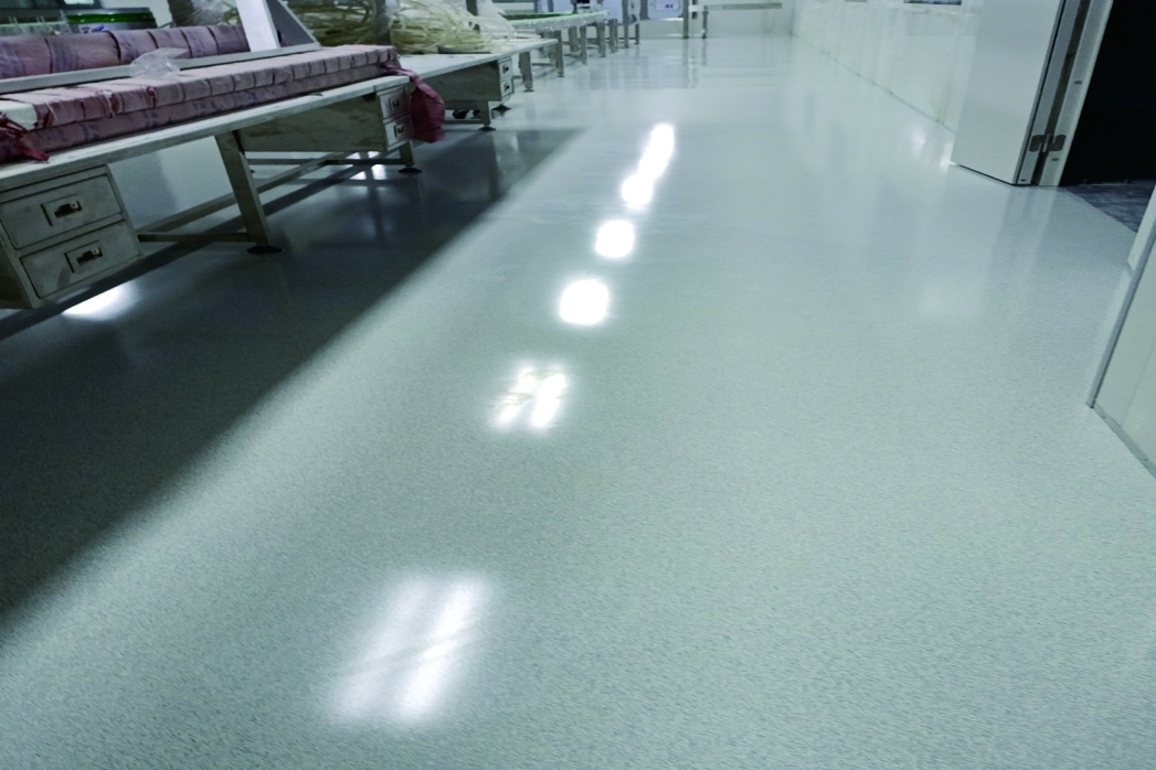 乙烯基重防腐彩砂自流平地坪工程