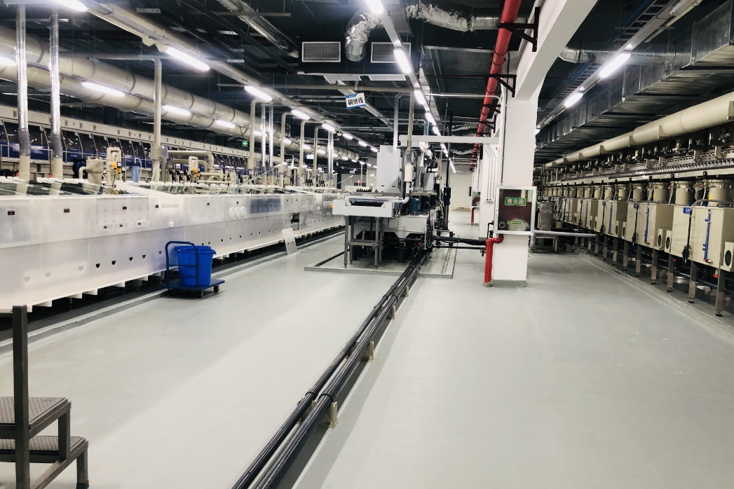 乙烯基三布五涂地坪工程