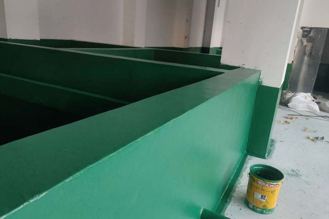 一毡一面毡乙烯防腐水池墙裙工程